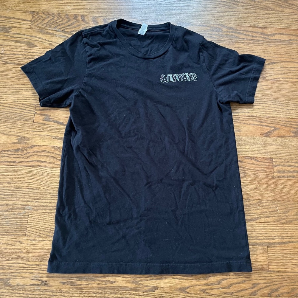 Alvvays Blue Rev Tour T-Shirt Black Medium Bella Canvas Indie Rock Band Tee